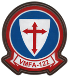 Officially Licensed USMC VMFA-122 Crusaders Leather Patches