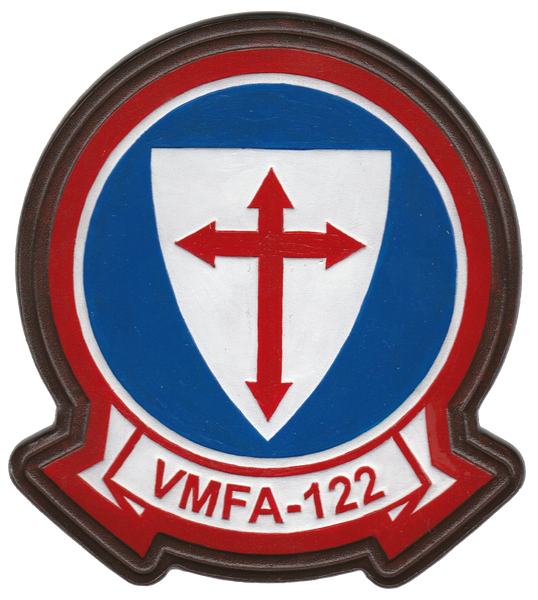 Officially Licensed USMC VMFA-122 Crusaders Leather Patches