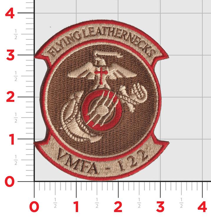 Officially Licensed USMC VMFA-122 Flying Leathernecks Squadron Patches