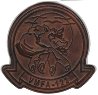 Officially Licensed USMC VMFA-122 Werewolves Leather Patches