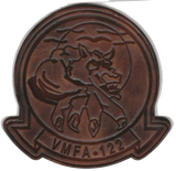 Officially Licensed USMC VMFA-122 Werewolves Leather Patches