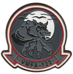 Officially Licensed USMC VMFA-122 Werewolves Leather Patches