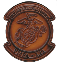Officially License USMC VMFA-122 Flying Leatherneck Leather Patches