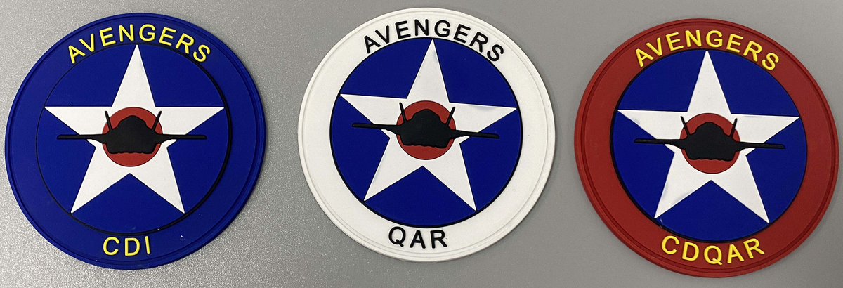 VMFA-211 Wake Island Avengers Qual Shoulder Patches