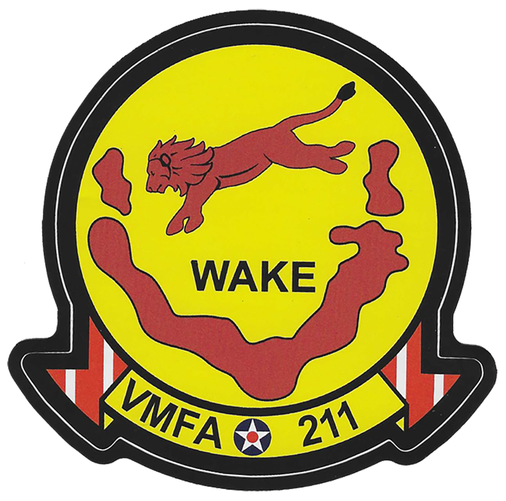 Officially Licensed USMC VMFA-211 Wake Island Avengers Sticker