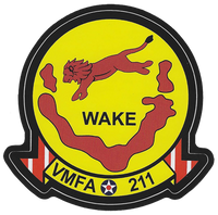 Officially Licensed USMC VMFA-211 Wake Island Avengers Sticker
