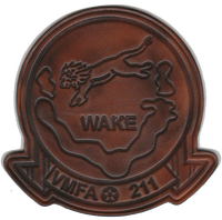 Officially Licensed USMC VMFA-211 Wake Island Avengers Leather Patch