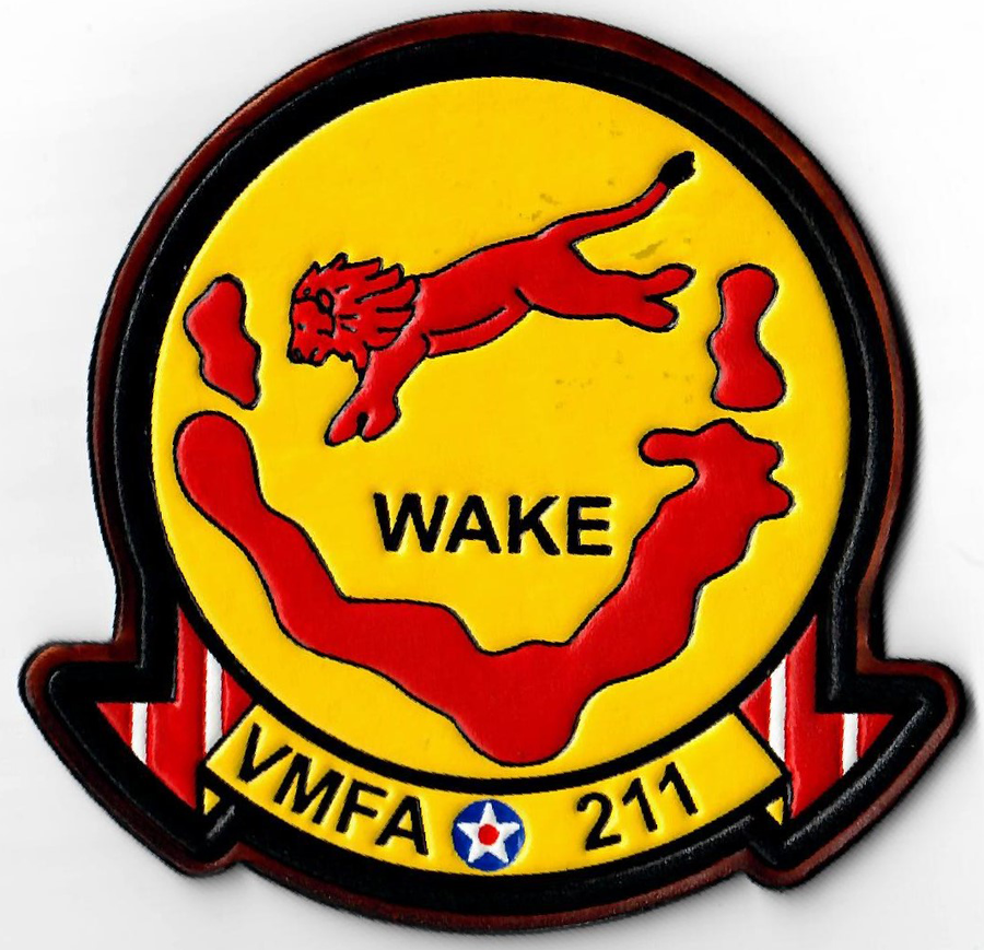 Officially Licensed USMC VMFA-211 Wake Island Avengers Leather Patch