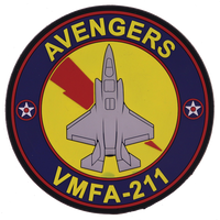 Official VMFA-211 Wake Island Avengers F-35 PVC Shoulder Patch