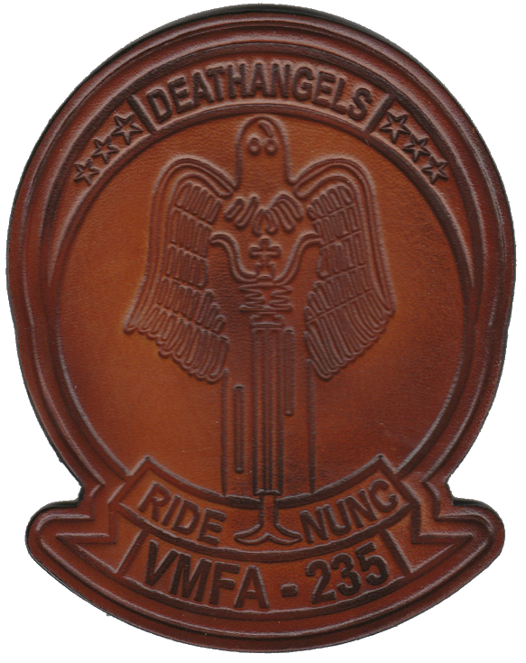 Officially Licensed USMC VMFA-235 Death Angels Leather Patch