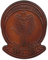 Officially Licensed USMC VMFA-235 Death Angels Leather Patch