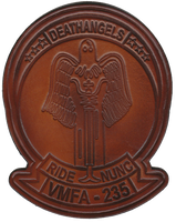Officially Licensed USMC VMFA-235 Death Angels Leather Patch