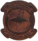 Officially Licensed USMC VMFA(AW)-242 Bats Leather Patches
