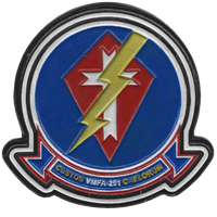Officially Licensed USMC VMFA-251 Thunderbolts Leather Patches