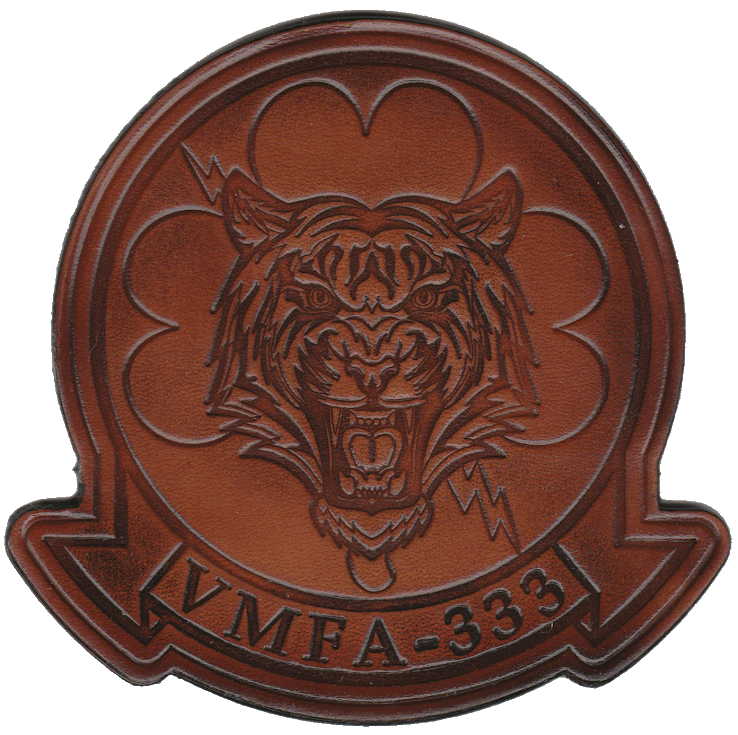 Officially Licensed USMC VMFA-333 Trip Tery Leather