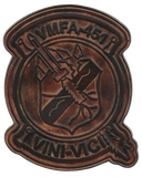 Officially Licensed USMC VMFA-451 Warlords Leather Patches