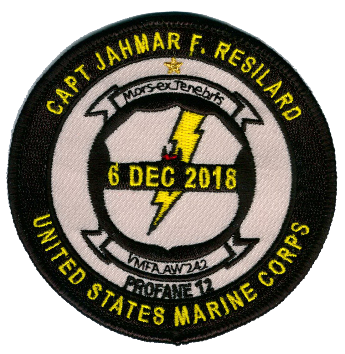VMFA(AW)-242 Capt Resilard Memorial Patch