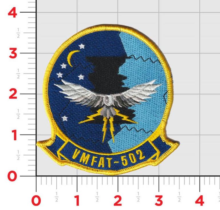 Officially Licensed USMC VMFAT-502 Nightmares Command Patches