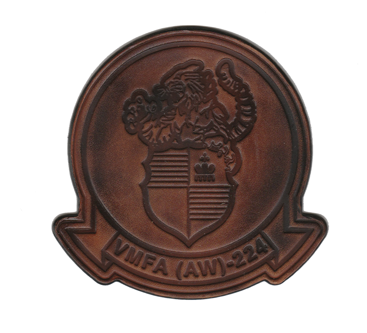 Officially Licensed USMC VMFA(AW)-224 Bengals Leather Patches