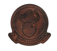 Officially Licensed USMC VMFA(AW)-224 Bengals Leather Patches