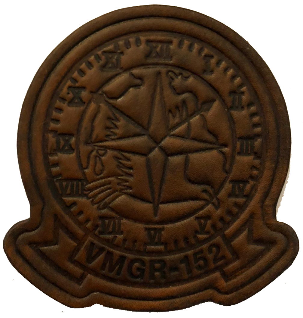 Officially Licensed USMC VMGR-152 Sumos Leather Chest Patch