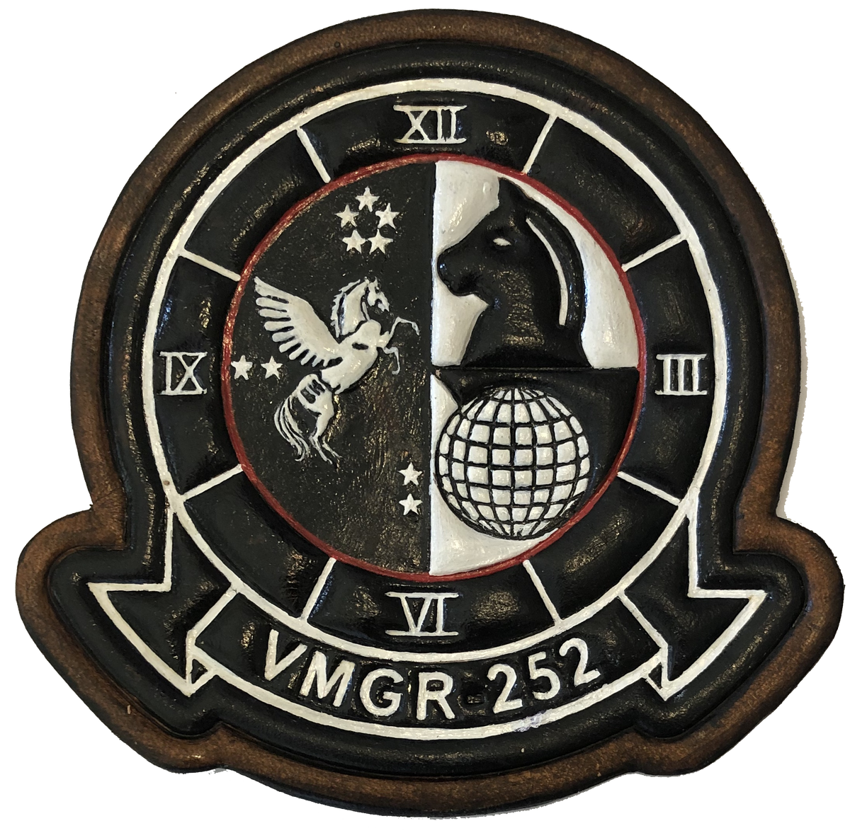 Officially Licensed USMC VMGR-252 Otis Leather Patches