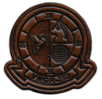Officially Licensed USMC VMGR-252 Otis Leather Patches
