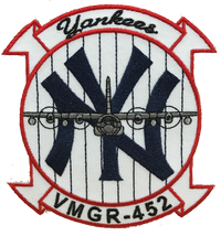 Officially Licensed USMC VMGR-452 Yankees Patch