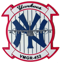 Officially Licensed USMC VMGR-452 Yankees PVC Glow Patches