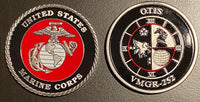 Officially Licensed USMC VMGR-252 Otis Coin