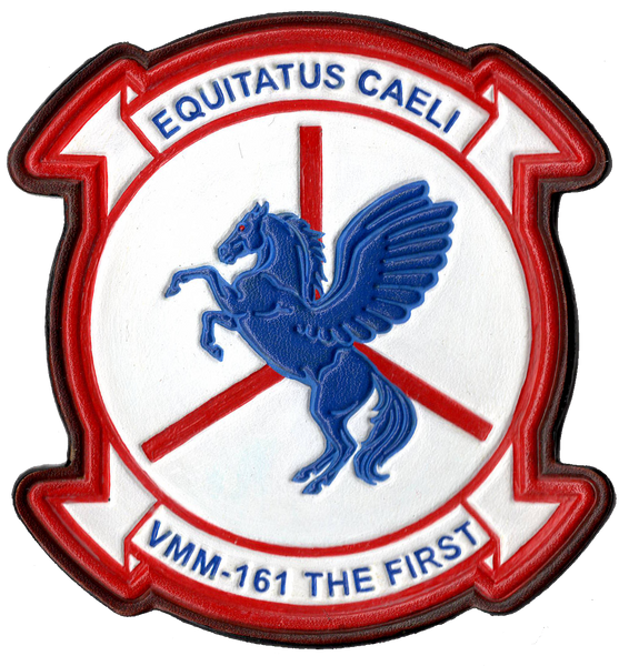 Officially Licensed USMC VMM-161 Greyhawks Leather Squadron Patch