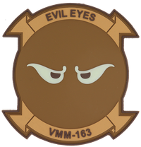 Officially Licensed USMC VMM-163 Evil Eyes PVC Patch