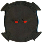 Officially Licensed USMC VMM-163 Evil Eyes (REIN) Blackout Squadron Patch