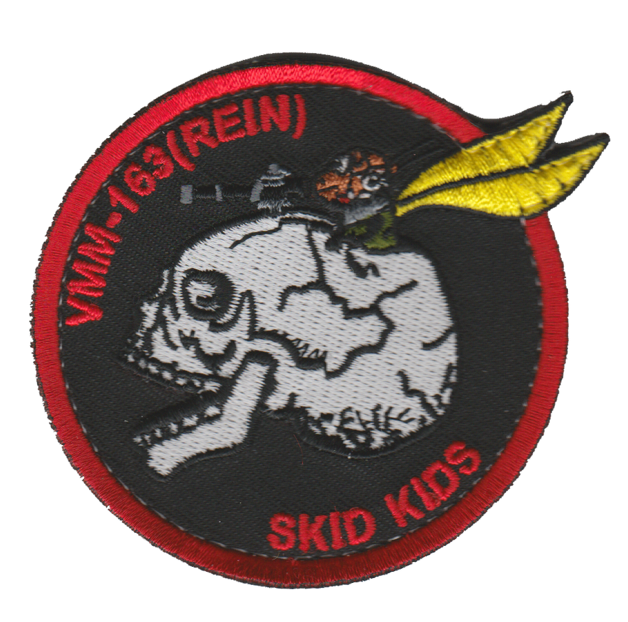 Official VMM-163 Skid Kids DET HMLA-267 Throwback Patch