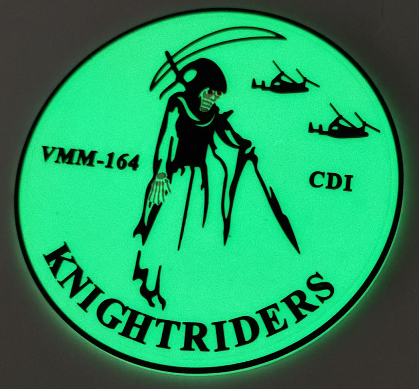 VMM-164 Knightriders Maintenance Qual PVC glow Patch