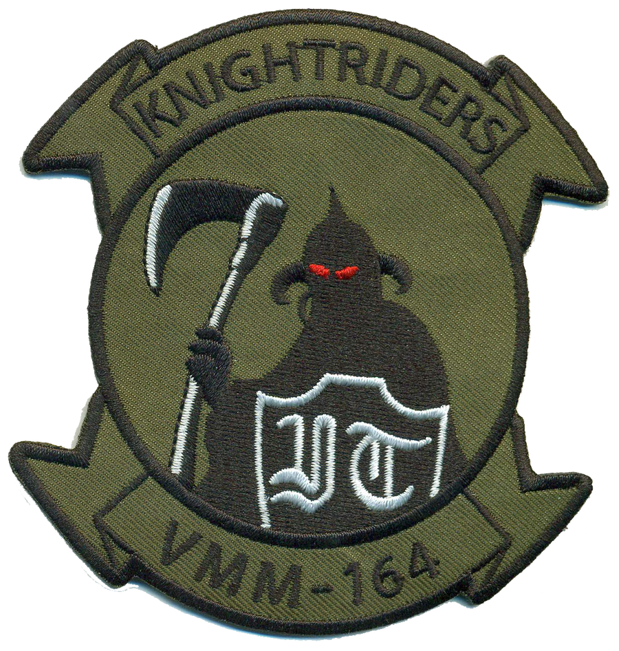 Officially Licensed USMC VMM-164 Knightriders Original Design squadron Patch