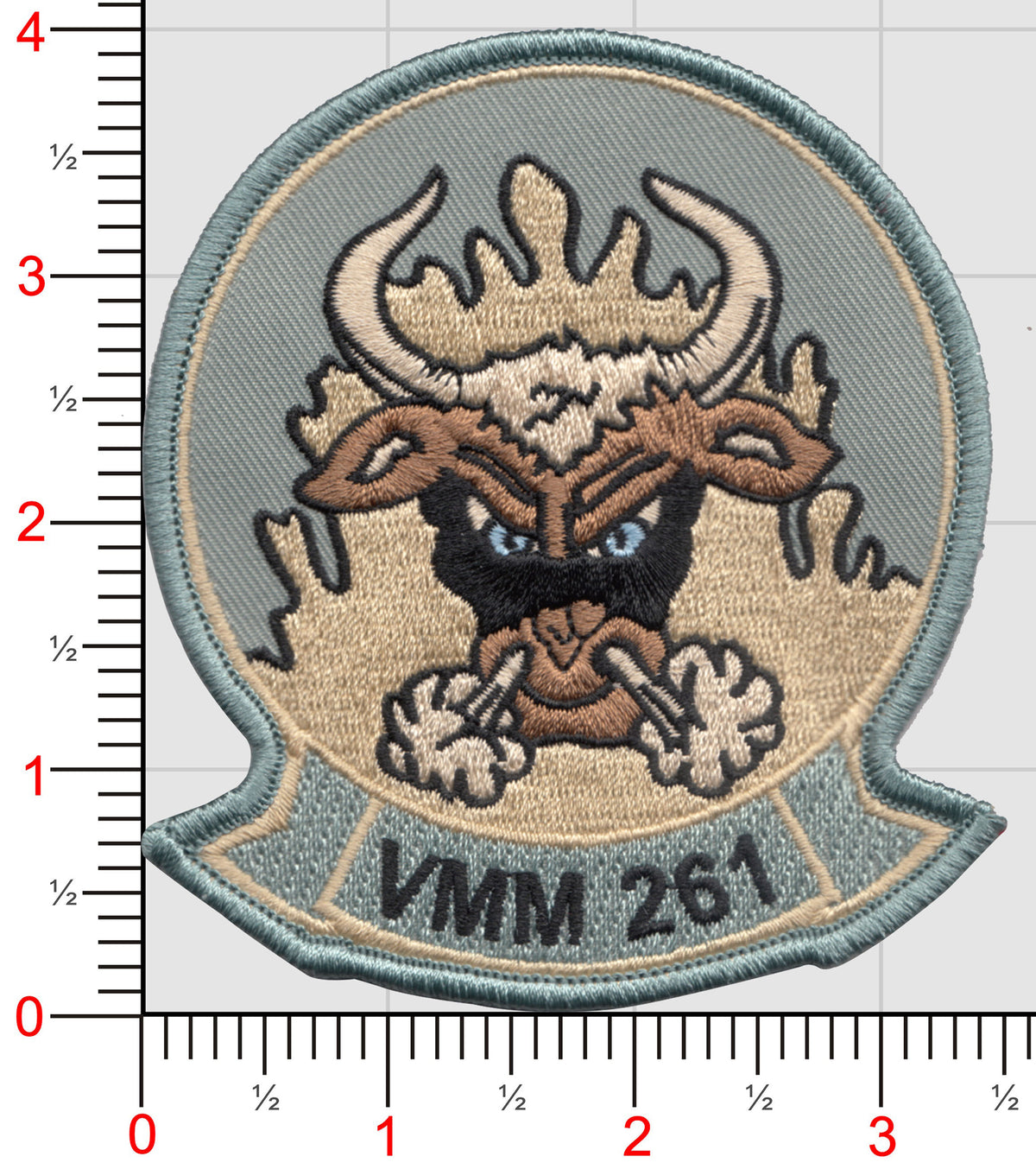 Officially Licensed USMC VMM-261 Raging Bulls Patch