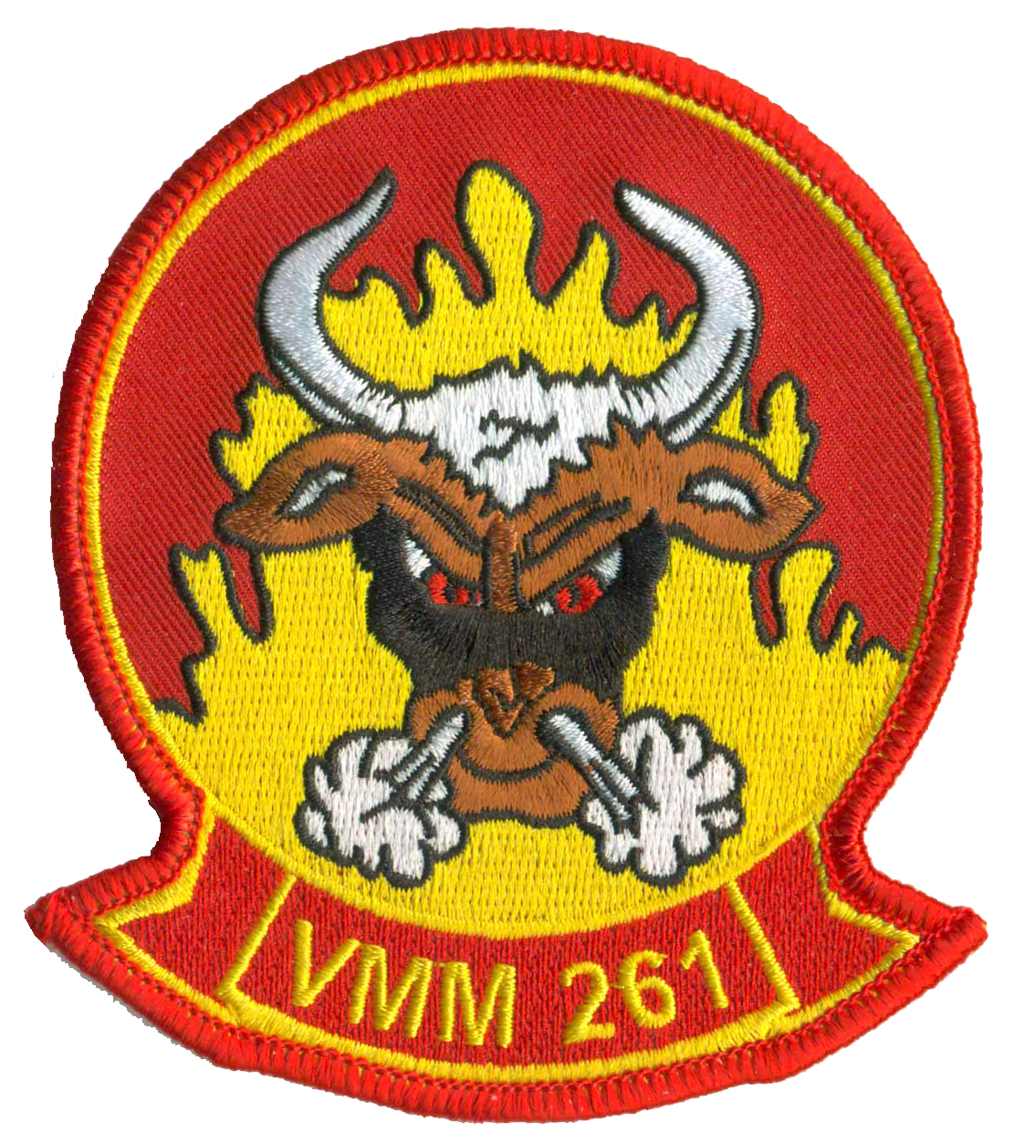 Officially Licensed USMC VMM-261 Raging Bulls Patch