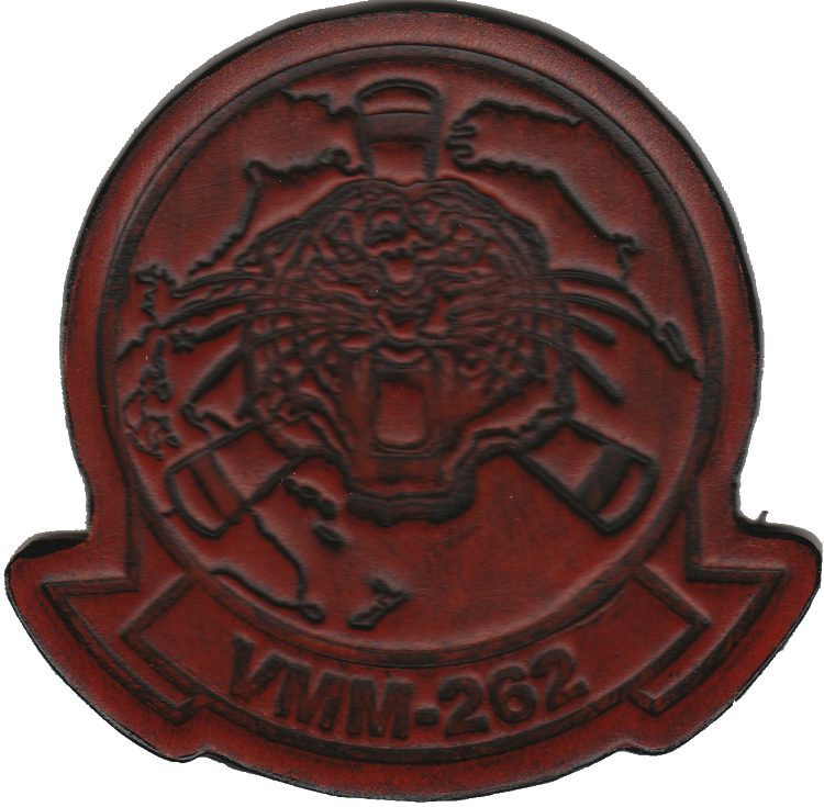 Officially Licensed USMC VMM-262 Flying Tigers Leather Patch