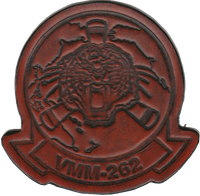 Officially Licensed USMC VMM-262 Flying Tigers Leather Patch