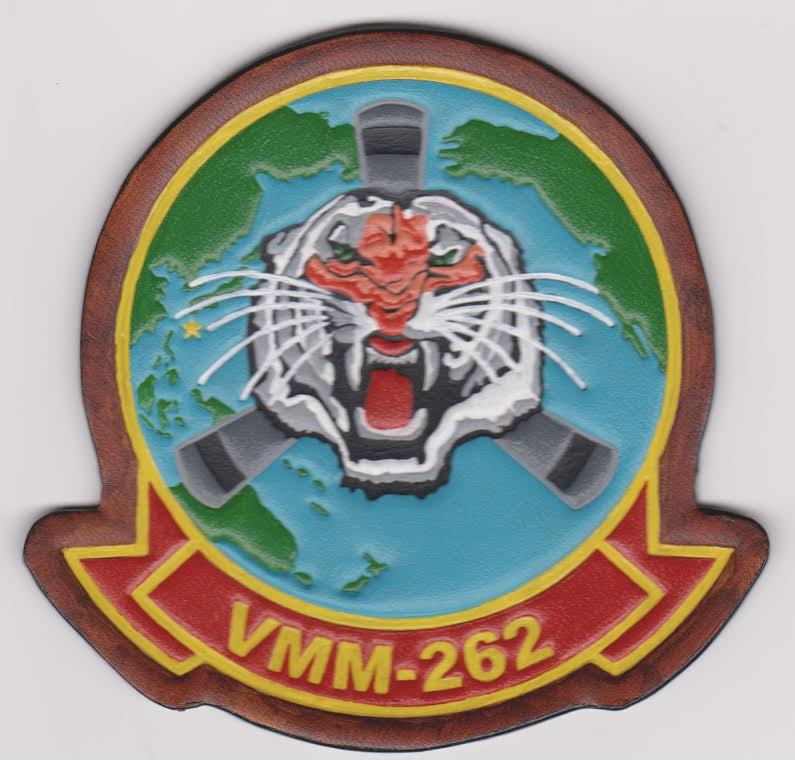 Officially Licensed USMC VMM-262 Flying Tigers Leather Patch