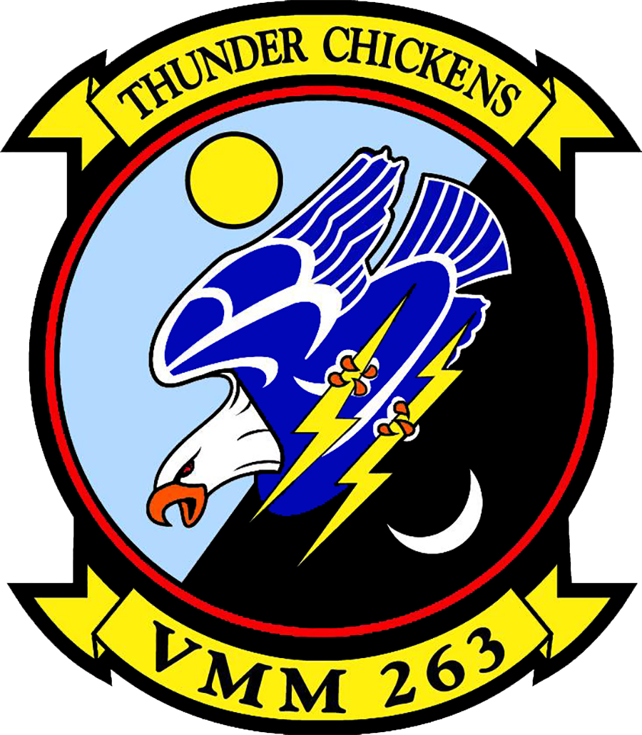 Officially Licensed USMC VMM-263 Thunder Chickens Stickers
