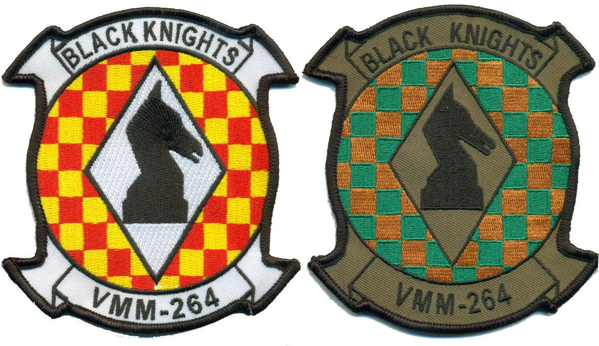 Officially Licensed USMC VMM-264 Black Knights Squadron Patch