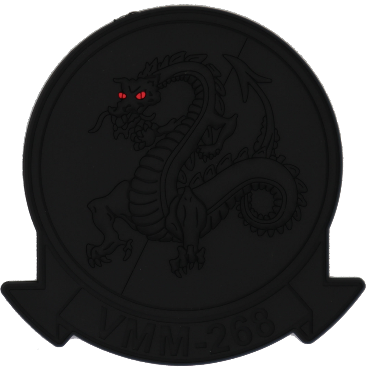 Officially Licensed USMC VMM-268 Red Dragons PVC Patches