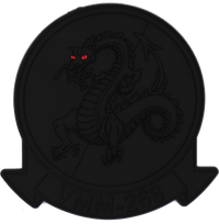 Officially Licensed USMC VMM-268 Red Dragons PVC Patches