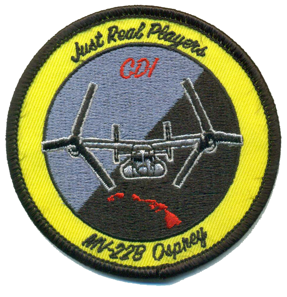 Official VMM-268 Red Dragons Qual Patches