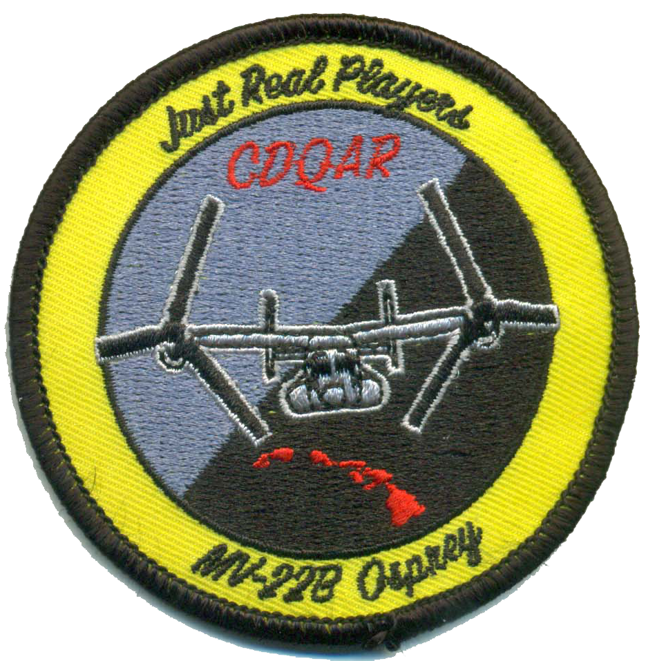 Official VMM-268 Red Dragons Qual Patches