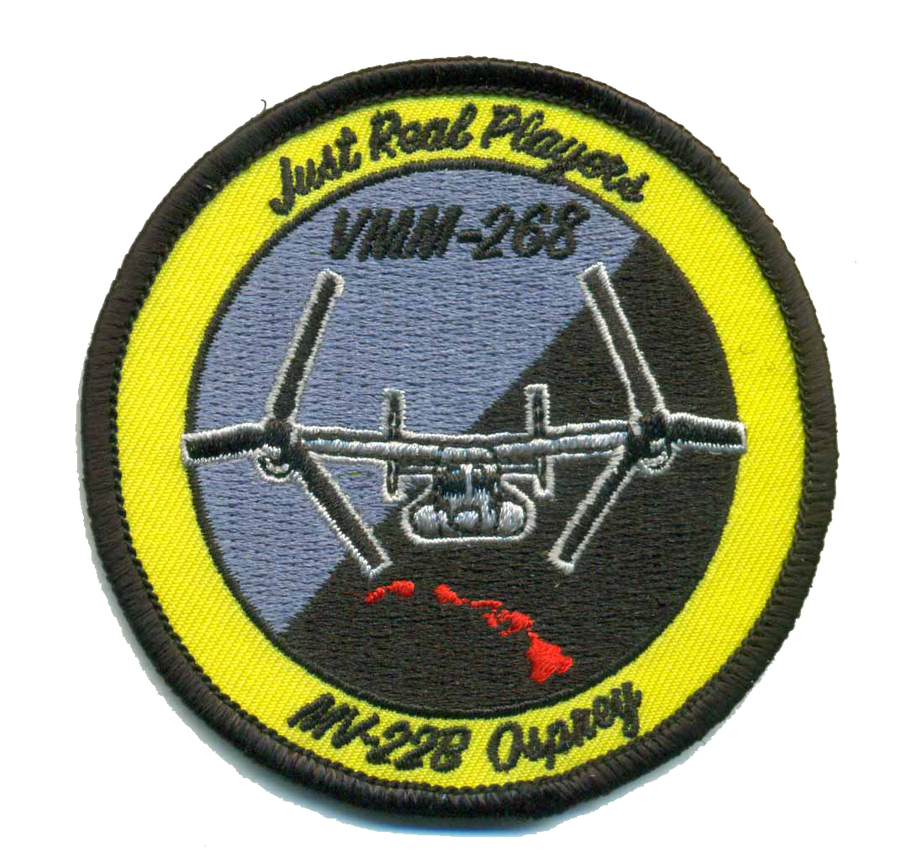 Official VMM-268 Red Dragons Shoulder Patch