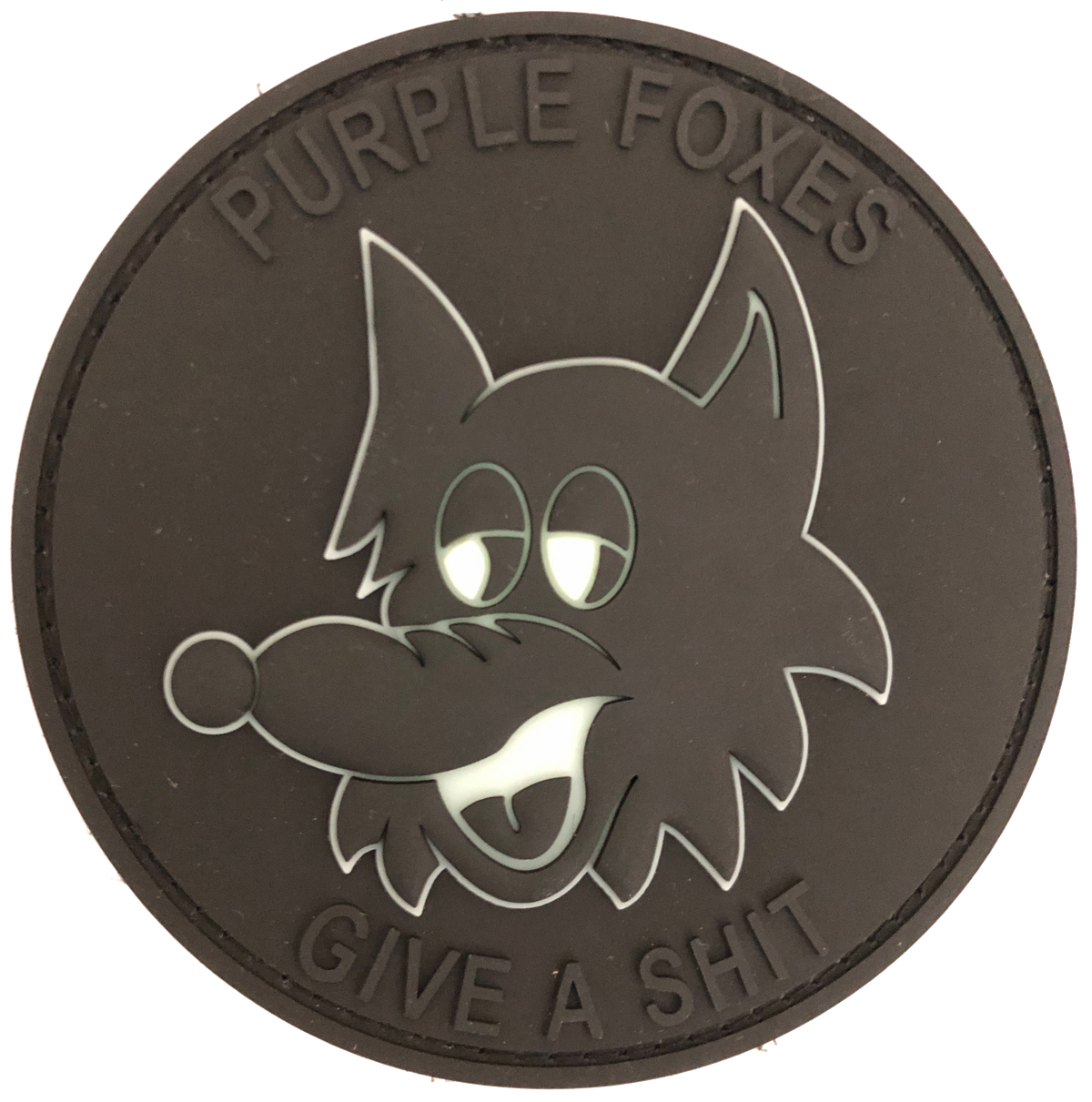 Officially Licensed USMC VMM-364 Purple Foxes Blackout PVC Patch