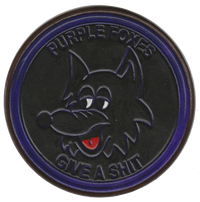 Officially Licensed USMC HMM/VMM-364 Purple Foxes Leather Patch